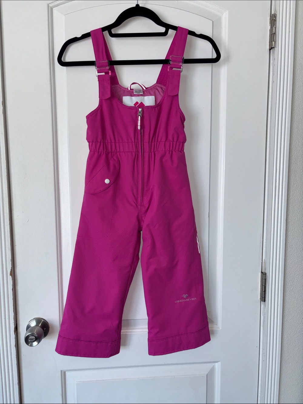 Obermeyer snoverall girls insulated Snow Bib Pants - Pink 4